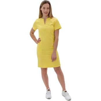 Zdravotnický oděv Perlička® Zdravotnické šaty Mia SATTÉ® Žlutá Barva: Žlutá, Velikost: 42
