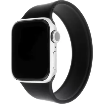Řemínek na hodinky Elastický silik. řemínek FIXED Silicone Strap Apple Watch 38/40/41mm, velikost L,Černý
