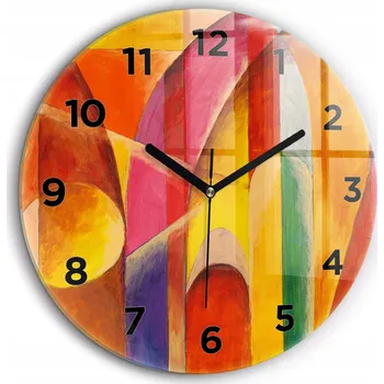 Hodiny Nástěnné hodiny Wallfluent červené 60 cm