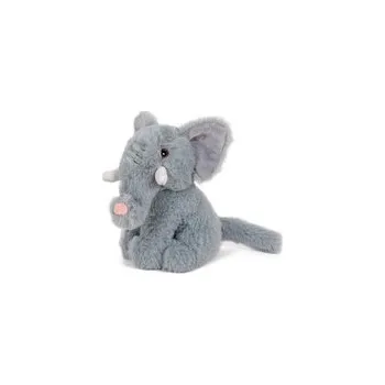 plyšák Slon sedící plyš 17cm šedivý 0m+
