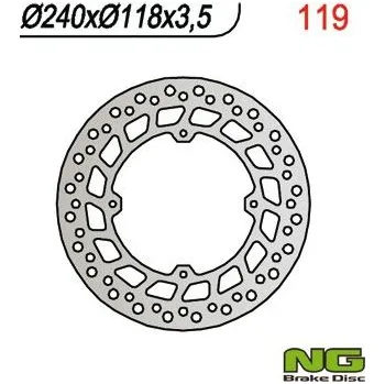 Brzda pro motocykl NG 240x118x3,5