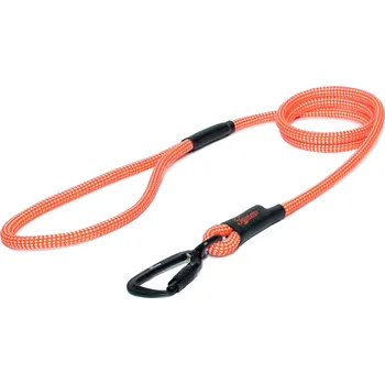 Vodítko pro psa Tamer Lanové vodítko KLASIK TWIST střední pes | losos neon - 441 Délka: 115 cm