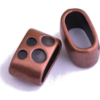 Dětské navlékací korálky Kovové korálky měď 9x10x15mm