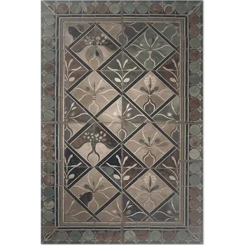 Koberec Koberec do Kuchyně Rozměr: 60x90 cm Elegantní geometrický vzor na vintage dlaždicích