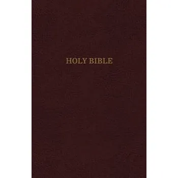 KJV Holy Bible: Personal Size Giant Print with 43,000 Cross References, Burgundy Bonded Leather, Red Letter, Comfort Print (Thumb Indexed): King James - Nelson, Thomas