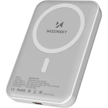 Powerbanka DUDAO 104833 WOZINSKY WRW349YWS Powerbank s MagSafe bílá
