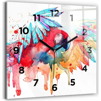 Hodiny Nástěnné hodiny Wallfluent červené 30 cm