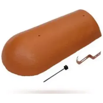 Střešní krytina Bramac koncový hřebenáč s vrutem EU Protector červená