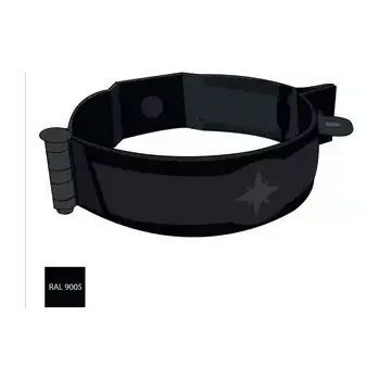 okap Pozinkovaná objímka 100 mm bez hrotu pozink M10 RAL 9005 černá barva