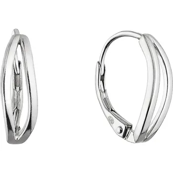 Náušnice Stříbrné náušnice jemné vlnky 61078