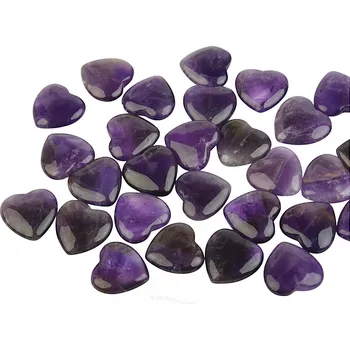 Přírodní kámen Srdce 20mm z ametystu