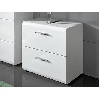 Koupelnový nábytek Koupelnová skříňka pod umyvadlo Ice, bílá lesk