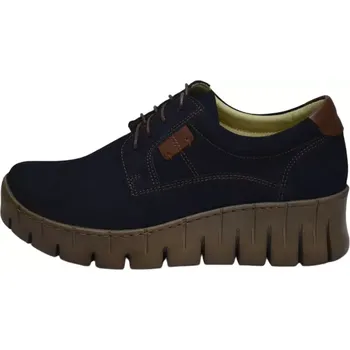 Dámské polobotky Obuv dámská BARTON 2561 tmavě modrá (Dámská kožená obuv)