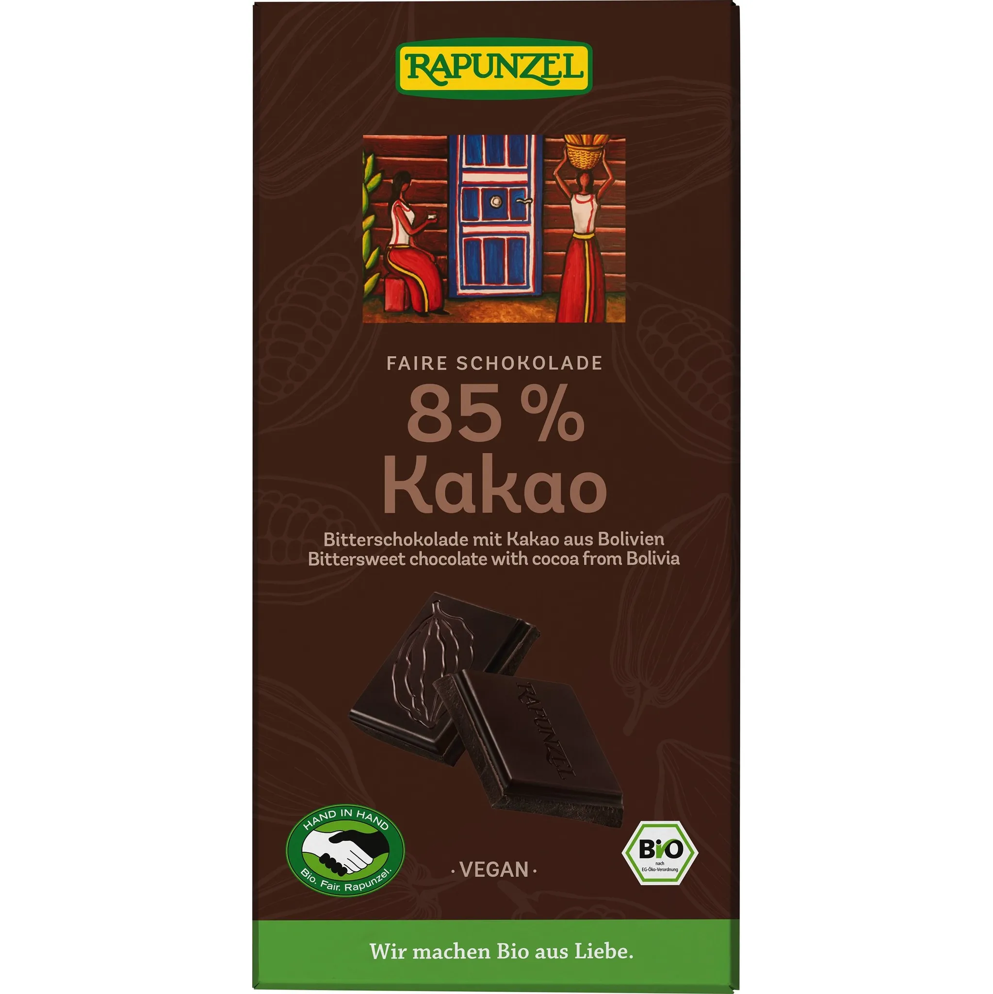 Fotografie 1 - Čokoláda Rapunzel Hořká čokoláda 85% BIO 80 g
