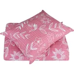 Povlečení mikrosatén prodloužené RAISA růžové