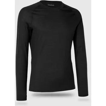 Dámská mikina GRIPGRAB Merino tričko s dlouhým rukávem Merino Blend Thermal Short Sleeve Base Layer L ČERNÁ
