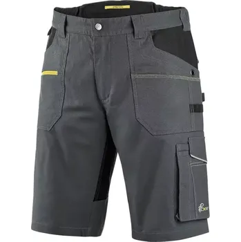 pracovní kraťasy CANIS CXS Stretch pánské kraťasy tmavě šedá/černá - 58