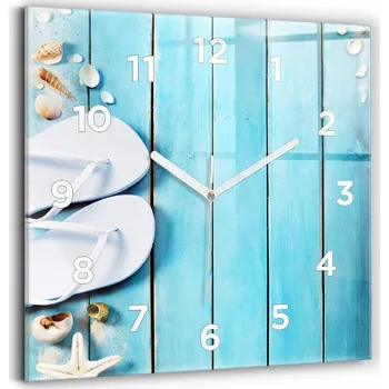 Hodiny Nástěnné hodiny Wallfluent modré 30 cm