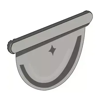 okap Pozinkované čelo žlabu 250 mm