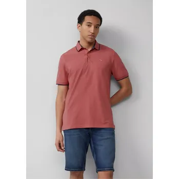 Pánské tričko s.Oliver pánské polo triko malinové Velikost: 2XL