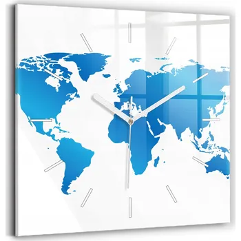 Hodiny Nástěnné hodiny Wallfluent, odstíny modré, 30 cm