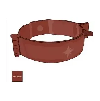 okap Pozinkovaná objímka 100 mm bez hrotu M10 8004 cihlově červená barva