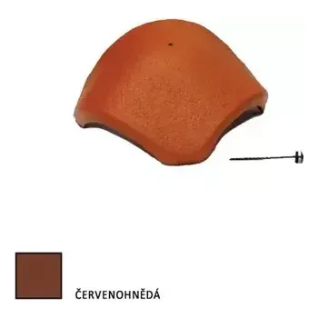 Střešní krytina Bramac EU rozdělovací hřebenáč s vrutem Protector červenohnědá
