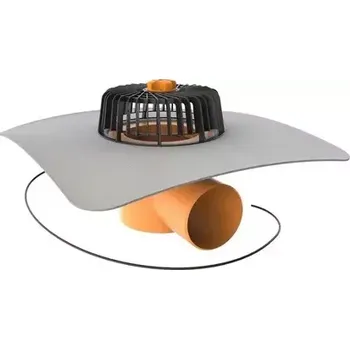 Střecha Střešní vpusť TOPWET TWE 75 PVC V