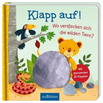 První čtění Klapp auf! Wo verstecken sich die wilden Tiere? - Anker, Nicola