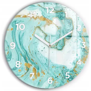 Hodiny Nástěnné hodiny Wallfluente zelené 30 cm