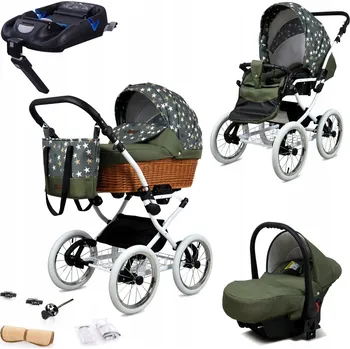 Kočárek BabyLux Dětský kočárek 4v1 Classic (hluboký, sportovní, autosedačka)