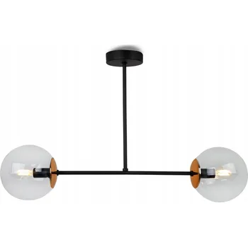 ZÁVĚSNÉ STROPNÍ SVÍTIDLO ČERNÝ LUSTR LOFT SKLENĚNÉ KOULE DO KUCHYNĚ JÍDELNY