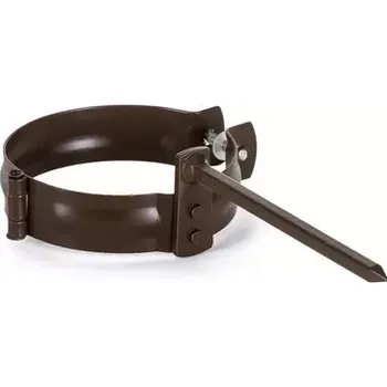 okap Pozinkovaná objímka 80 mm s hrotem 140 mm RAL 8017 hnědá barva