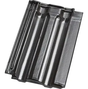 pálená krytina Tondach Traditon 11 (Falcovka 11) základní břidlicově černá glazura