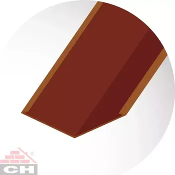 okap Pozinkované úžlabí rozv. šíře 500 mm / 2 m, RAL 8004