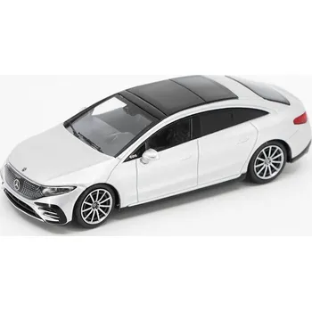 autíčko Mercedes-Benz EQS 580 4MATIC RHD šedá 1:64 - MiniGT Mercedes EQS 580 4MATIC - kovový model auta