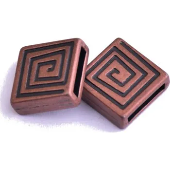 Dětské navlékací korálky Kovové korálky 5x14x14mm