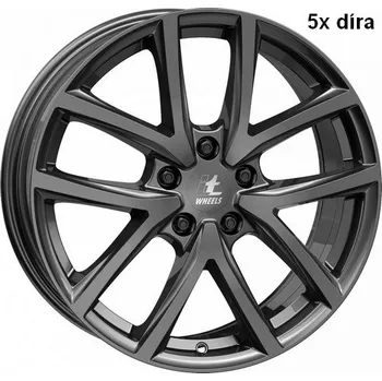 Alu kolo Alu kola ITWHEELS mira gloss titanium 7,5x18" 5x112 ET30 66,6