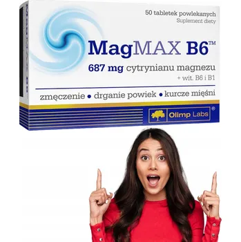 Doplněk stravy MagMAX B6 50 tablet Olimp Laboratories vitamín B1 B6