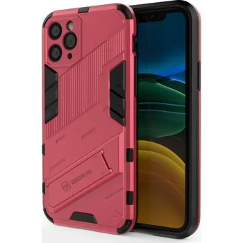 Pouzdro na mobilní telefon Odolný ochranný kryt se stojánkem pro iPhone 11 Pro - růžový