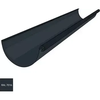 okap Žlab 250 mm, délka 2000 mm pozink RAL 7016 antracitová barva