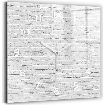 Hodiny Nástěnné hodiny Wallfluent bílé 30 cm