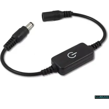 Příslušenství pro LED osvětlení LED ovladač stmívač 1kanál DC12-24V 6A dotykový (LED ovladač stmívač černý)