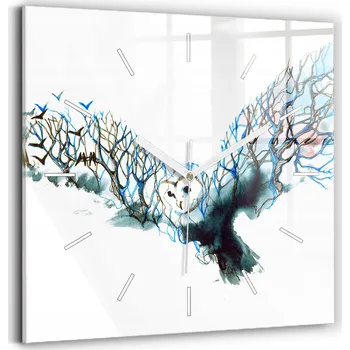 Hodiny Nástěnné hodiny Wallfluent modré 30 cm