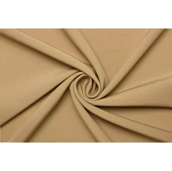 Elastická kostýmová látka v keprové vazbě - Béžová camel