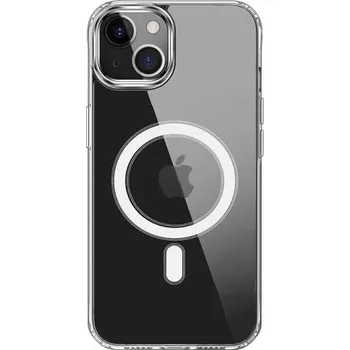 Pouzdro na mobilní telefon Ochranný kryt s MagSafe pro iPhone 15 Plus - čirý