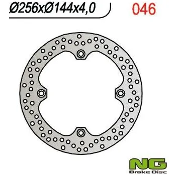 Brzda pro motocykl NG přední brzdový kotouč HONDA XL 600V TRANSALP '97-'99, NX 650 DOMINATOR '88-'04, XR 650L '93-21,CB450S 85-89 (255X144X4MM)