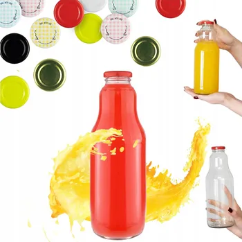 Láhev Skleněná láhev Bimberek Fruit průhledná 1000 ml