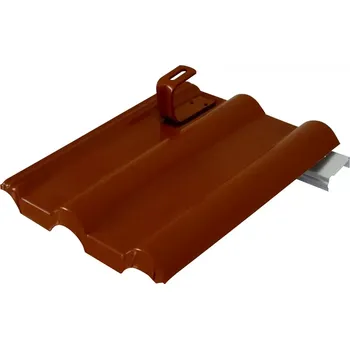 betonová krytina Kovová taška s držákem pro Betonpres, Bramac Cl, Besk, KM Beta RAL 8014 tmavě hnědá