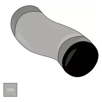 okap Odskokové koleno 100 mm titanzinek